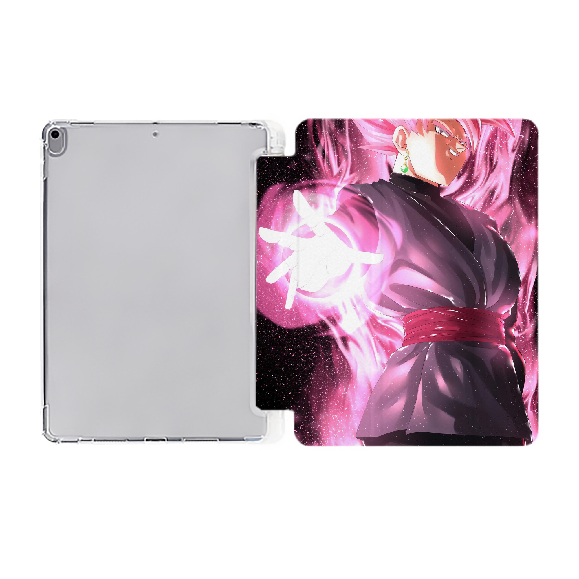 （画像用） ドラゴンボール DRAGON BALL IPad ケース ペン収納付き 三つ折りスタンド PUレザー×シリコン 対応機種9.5/10.5/10.9インチ